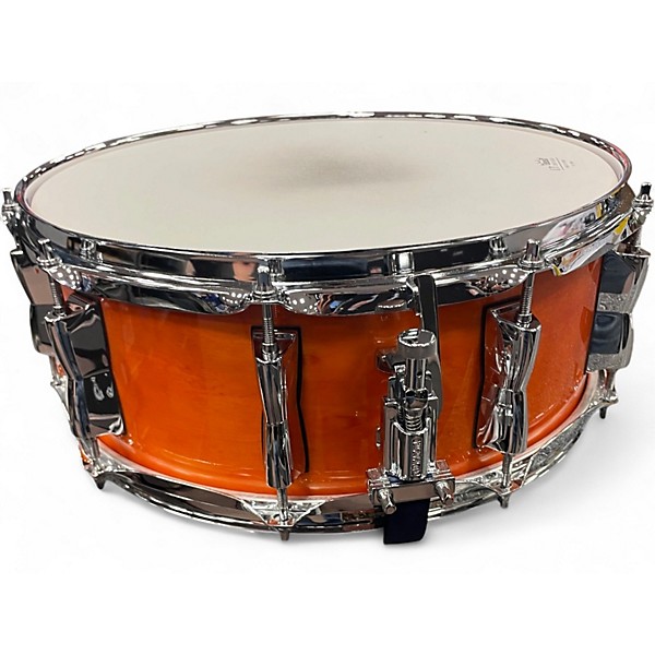Used Yamaha 5.5X14 Stage Custom Snare Amber Drum
