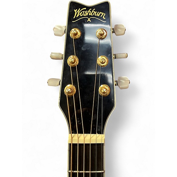 Used Washburn D-17 CEM Black Acoustic Electric Guitar