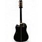 Used Washburn D-17 CEM Black Acoustic Electric Guitar