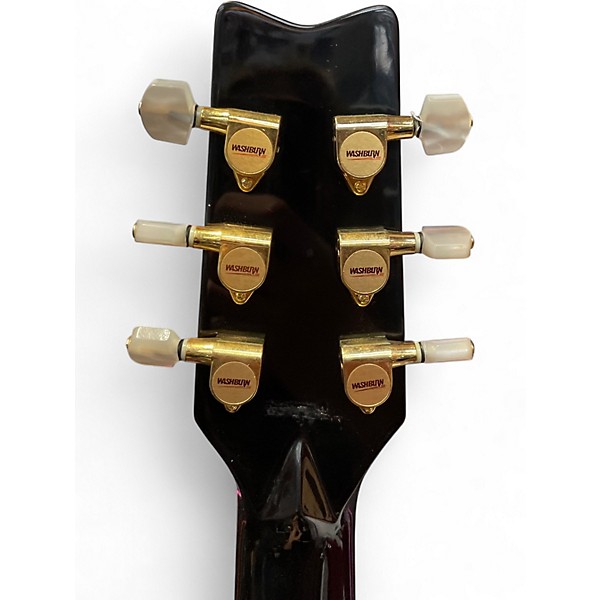 Used Washburn D-17 CEM Black Acoustic Electric Guitar