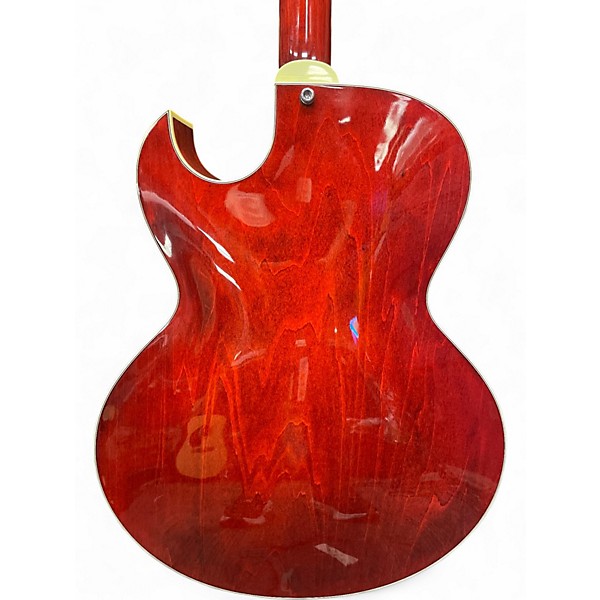 Used Eastman AR372CE Wine Red Hollow Body Electric Guitar