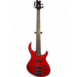 Used Tobias Killer B 5 String Trans Red Electric Bass Guitar