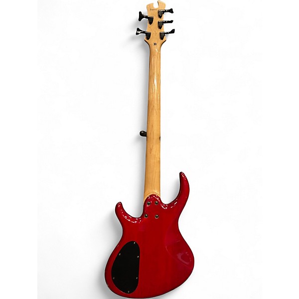 Used Tobias Killer B 5 String Trans Red Electric Bass Guitar