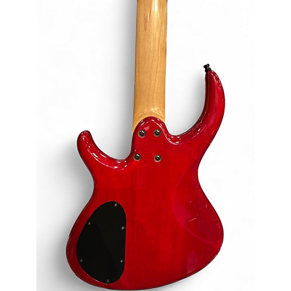 Used Tobias Killer B 5 String Trans Red Electric Bass Guitar