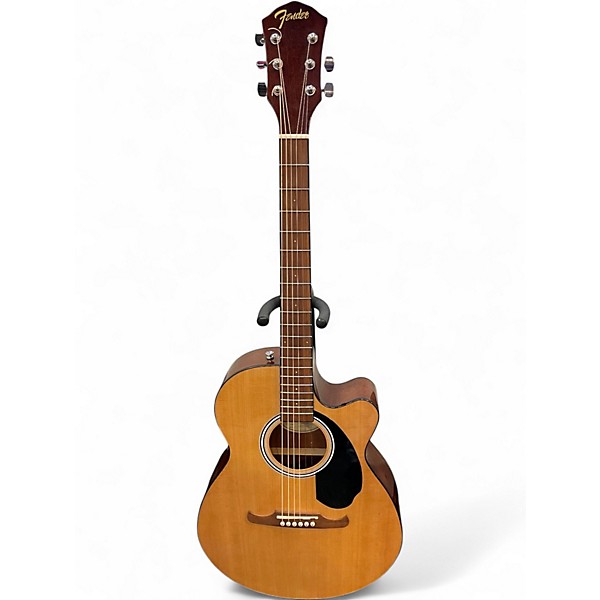 Used Fender FA135CE Concert Natural Acoustic Electric Guitar