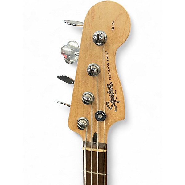 Used Squier Precision Bass Black Electric Bass Guitar