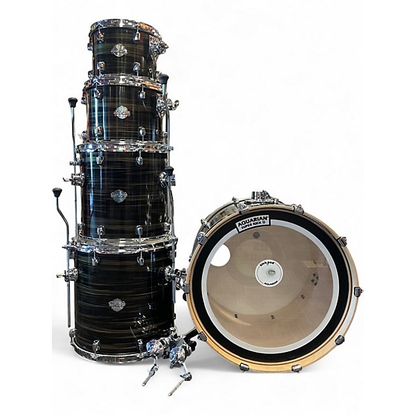 Used ddrum 5 Piece Dominion Birch 6-Piece Shell Pack Brushed Olive Drum Kit