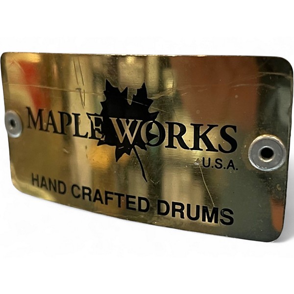 Used Maple Works 6X12 Maple Snare Drum White Marine Pearl Drum