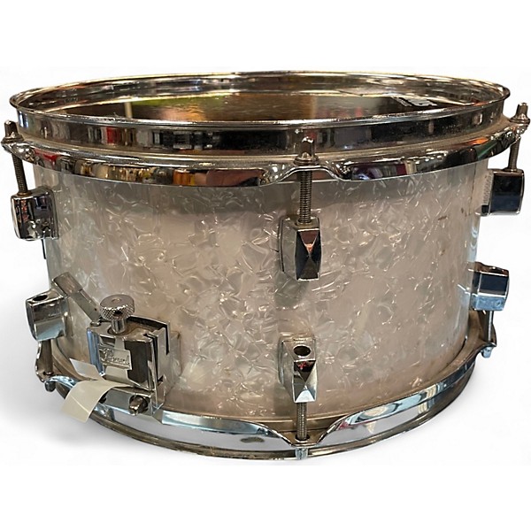 Used Maple Works 6X12 Maple Snare Drum White Marine Pearl Drum
