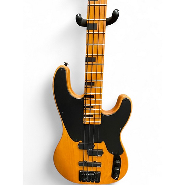 Used Schecter Guitar Research Model-T Session Natural Electric Bass Guitar