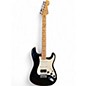 Used 2005 Fender Standard Stratocaster HSS Black Solid Body Electric Guitar thumbnail
