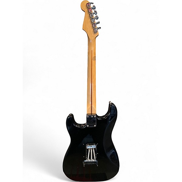 Used 2005 Fender Standard Stratocaster HSS Black Solid Body Electric Guitar