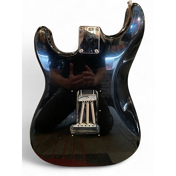 Used 2005 Fender Standard Stratocaster HSS Black Solid Body Electric Guitar