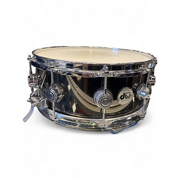 Used DW 14X5.5 Collector's Snare Black Nickel Over Brass Gray Drum