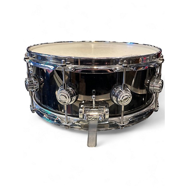 Used DW 14X5.5 Collector's Snare Black Nickel Over Brass Gray Drum