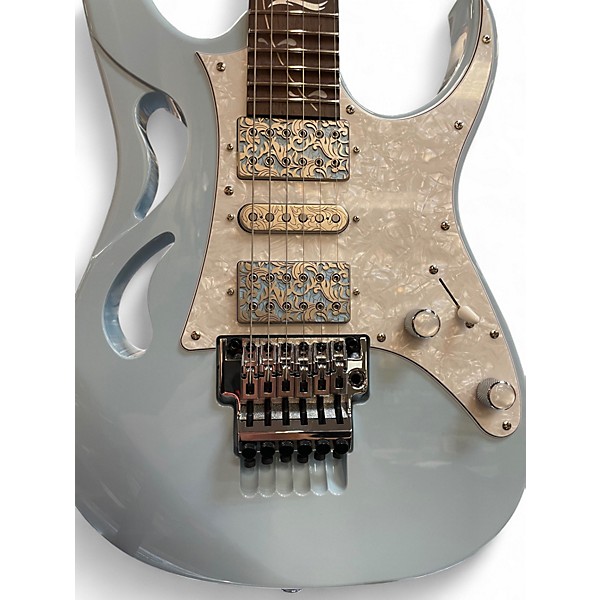Used Ibanez PIA3761C Steve Vai Signature Powder Blue Solid Body Electric Guitar