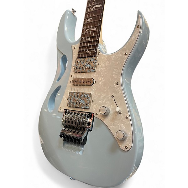 Used Ibanez PIA3761C Steve Vai Signature Powder Blue Solid Body Electric Guitar