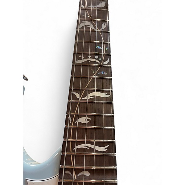 Used Ibanez PIA3761C Steve Vai Signature Powder Blue Solid Body Electric Guitar