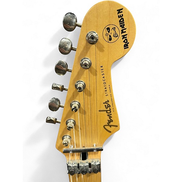 Used Fender ST-110FIM Iron Maiden Stratocaster Black Solid Body Electric Guitar