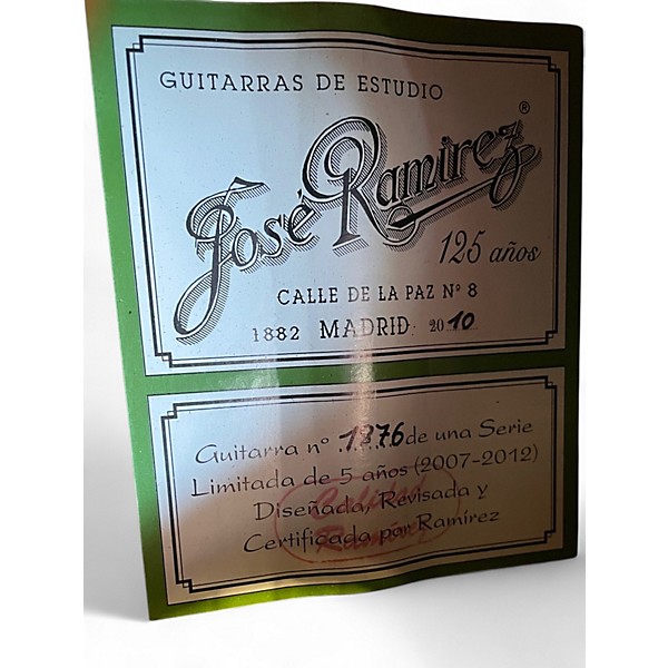 Used Jose Ramirez 125 Anos Natural Classical Acoustic Guitar