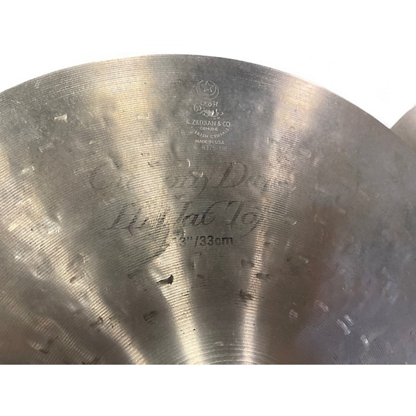 Used Zildjian 13in K CUSTOM DARK HI-HAT PAIR Cymbal