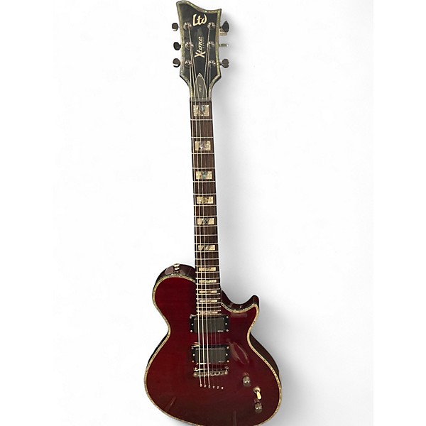 Used ESP LTD PD-1 Burgundy Solid Body Electric Guitar