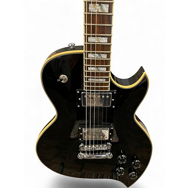 Used Dean PREMIER TD TEAR DROP BLACK Solid Body Electric Guitar