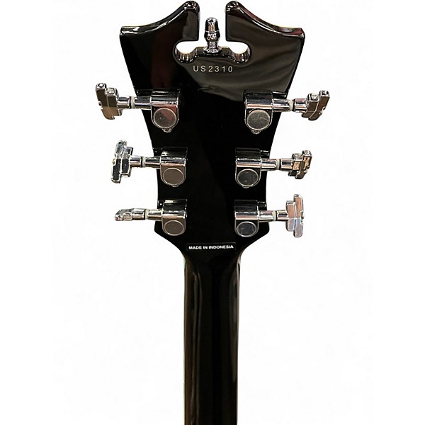 Used Dean PREMIER TD TEAR DROP BLACK Solid Body Electric Guitar
