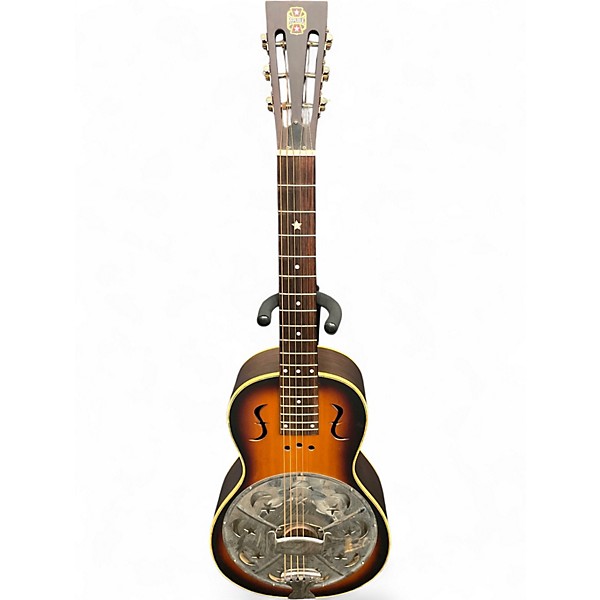 Used Republic Minolian Parlour Metal Resonator 2 Color Sunburst Acoustic Guitar