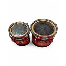 Used Pearl 2 Piece Championship Series Marching Tom Black and Silver Drum