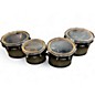 Used Pearl Multiple Championship Series Marching Tenor Drums Black and Silver Roto Toms