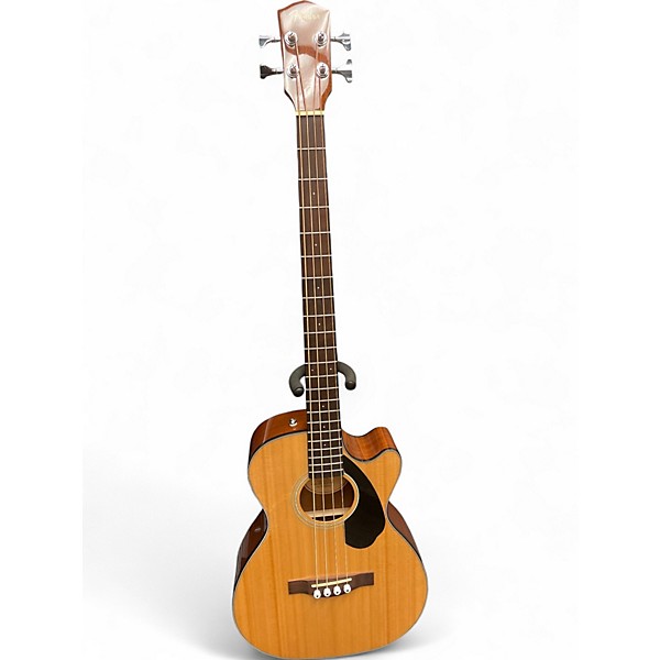 Used Fender Cb60sce Natural Acoustic Bass Guitar