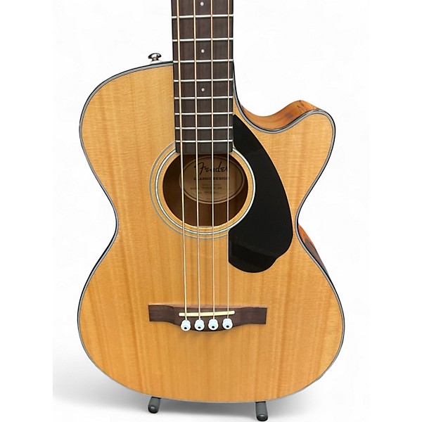 Used Fender Cb60sce Natural Acoustic Bass Guitar