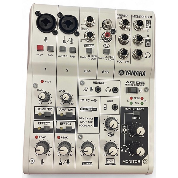 Used Yamaha AG06 Unpowered Mixer