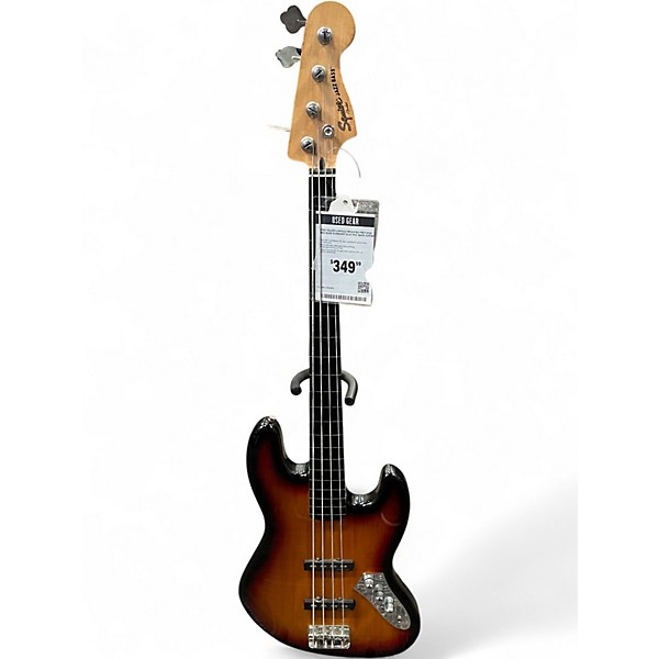 Used Squier Vintage Modified Fretless Jazz Bass Sunburst Electric Bass Guitar