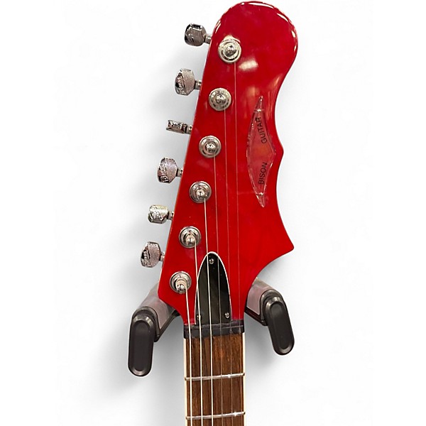 Used Burns Bison 62 reissue Red Solid Body Electric Guitar