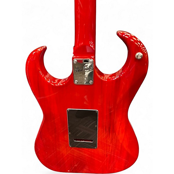 Used Burns Bison 62 reissue Red Solid Body Electric Guitar