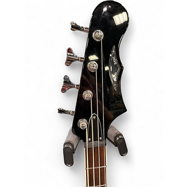 Used Burns Bison Black Electric Bass Guitar