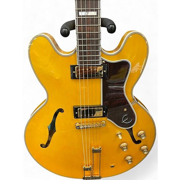 Used Epiphone SHERATON Natural Hollow Body Electric Guitar