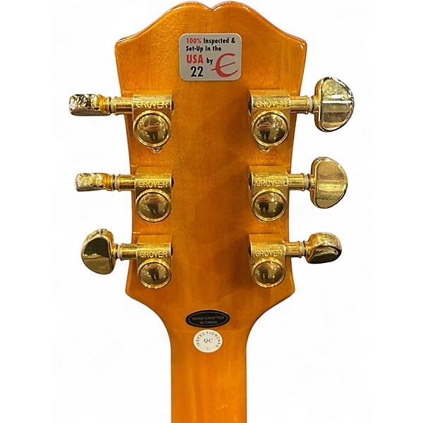 Used Epiphone SHERATON Natural Hollow Body Electric Guitar