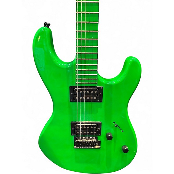 Used Dean Custom Zone Green Solid Body Electric Guitar