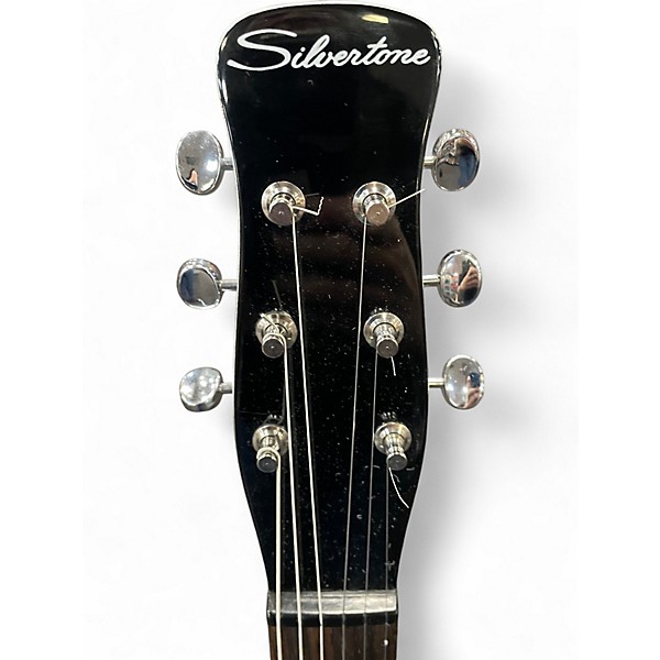 Used Silvertone 1303/U2 Silverburst Solid Body Electric Guitar