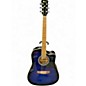 Used Ibanez PF15 Trans Blue Acoustic Guitar thumbnail