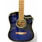 Used Ibanez PF15 Trans Blue Acoustic Guitar