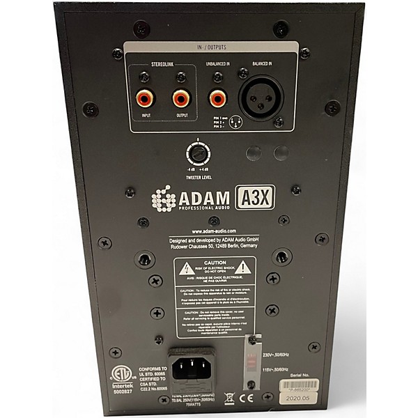 Used ADAM Audio A3X 2-Way Pair Powered Monitor