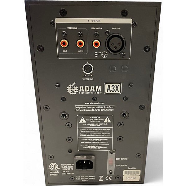 Used ADAM Audio A3X 2-Way Pair Powered Monitor