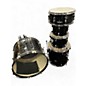 Used Ludwig 5 Piece Accent BLACK Drum Kit