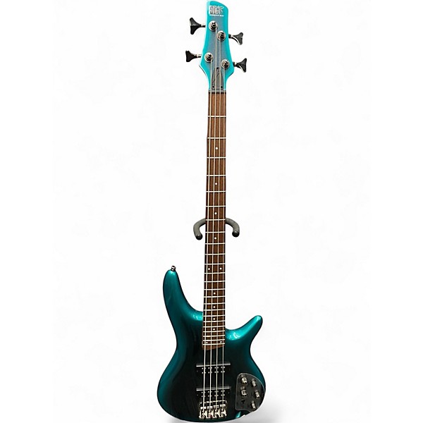 Used Ibanez SR300 Teal Electric Bass Guitar