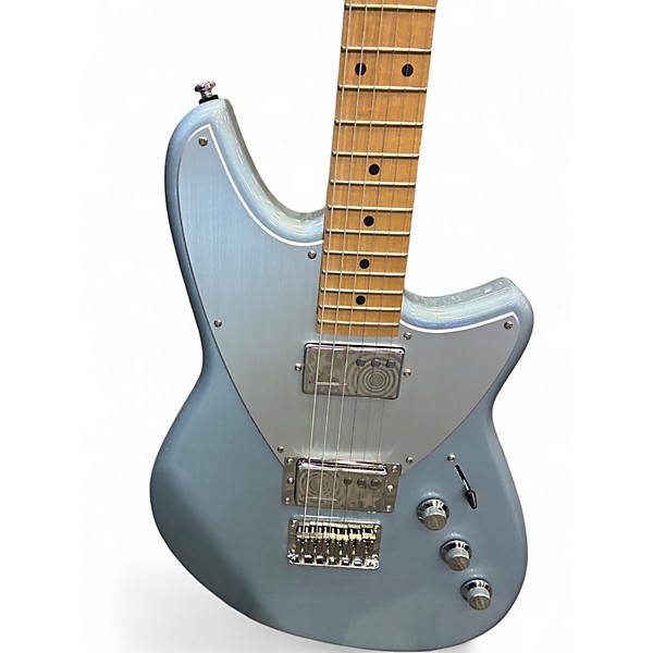 Used Reverend Billy Corgan Drop Z Silver Solid Body Electric Guitar