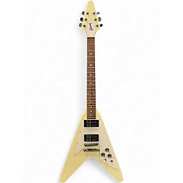 Used Gibson 70's Flying V Antique Ivory Solid Body Electric Guitar